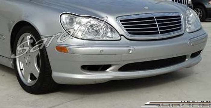 Custom Mercedes S Class  Sedan Front Bumper (2000 - 2002) - $590.00 (Part #MB-153-FB)